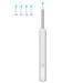 jeerbly Wi-Fi Visible Ear Wax Removal Tool Ear Cleaner Tool with 1080P HD Ear Camera USB Ear Wax Remover Waterproof Ear Wax Elimination Spoon with 4 Replaceable Ear Spoons White