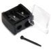 Dual Hole Eyeliner Sharpener with Cover - Portable Makeup Tool for Eyebrow and Eye Pencils - Buy Online on GoSupps.com