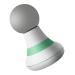 Minkissy 1stk fascia massage device percussion muscle massage device deep muscle massage device electrical muscle massage device electronic component handheld 11.5x7.5cm green
