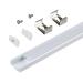 Armacost Lighting Surface Mount LED Tape Light Mounting Channel 5-Pack - White, 960055 Surface Mount White