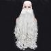 Phopurtall Christmas Gift Wig and Beard Synthetic Hair Short Cosplay Wigs Beard 75cm - Buy Online on GoSupps.com