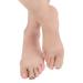 DEAVER Big Toe Protector Toe Separators for Bunion Relief Tube Sleeve Silicone Gel Hallux Valgus Corrector Tube Spacer Great Bent Toes Overlapping 4 Pairs Large