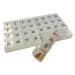 Unique XL Monthly Pill Organizer with 31 compartments 1 per Day 4 Week Full Month 31 Day Pill Organizer Includes Tray and 8 Extra Large Removable compartments