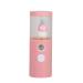 Nano Facial Steamer Portable Mini Mister USB Rechargeable Mist Sprayer with a 30ml Transparent Water Tank Cooling Mist for Man Woman Moisturizing Skin Daily Makeup Skin Care (Pink)