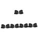 Gatuida Scrunchies Black Elastic Fabric 5 Pairs Dance Yoga Mat Women's Sports Sbr Ballet Socks Blackl Blaclight