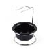 Lefeda Simply men's rasier brushes fashionable stainless steel rasier brush holder black razor holder holder razor-shale-set 13cm