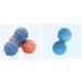 Beaupretty Yoga Ball Massage - Silicone Double Massage Balls for Running & Fitness | Manual Roller | 15x6cm Blue - Buy Online on GoSupps.com