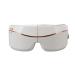 Electric Eye Care Device Multi-Frequency Vibration Eye Massager ABS with USB Cable for Office (White)