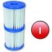 Bestway 58093P Filter Cartridge Size I - Pack of 2 | Optimal Replacement for Clean Water - Buy Online on GoSupps.com