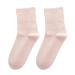 BIHIKI 4 Pairs of Diabetic Socks for Winter and Cold Season Thick Seamless Toe Socks fo Women Loose and Non-Binding Pink