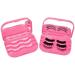 YiQiYi Cosmetic Case Empty Eyelashes Storage Case with Makeup Mirror Holder Box Fake Eyelash Packing Travel Storage Case Eyelashes Bag(Rose Pink) - Buy Online on GoSupps.com