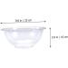 minkissy 2 Pcs Lace Washbasin Multitools Washing Basin Wash Basin Mutitool Foot Wash Bucket Small Kitchen Vegetable Washing Bowl Home Face Basin Dish Pan Outdoor Vegetable Dish Pp 23x23cmx2pcs Transparentx2pcs - Buy Online on GoSupps.com