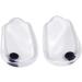NOLITOY Orthotic Heel Pads - 2 Pairs Silicone Insoles for Plantar Support Massage & Comfort - Half Heel Inserts 11X6cm - Buy Online on GoSupps.com