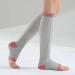 Huante Compression Stockings - Zippered Knee Support Socks | Open Toe Prevent Varicose Veins | Gray-Pink L/XL - Multicolored Stretch Wear for Comfort - Buy Online on GoSupps.com