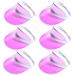 Jmkcoz 6 Pack Sun Visor Hats Cap Sports Beach Tennis Golf Headwear for Women Men Pink