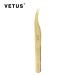 Vetus Golden Fine Curved Tip Tweezers - Professional Stainless Steel Eyelash Extension & Jewelry Tool - Buy Online on GoSupps.com