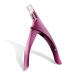 Professional Nail Art Clipper Special Type U Word False Tips Edge Cutters Manicure Colorful Stainless Steel Nail Art Tools Trimmer(Fuchsia)