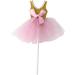 COHEALI Cupcake Decorating Cupcake Topper 5Pcs Glitter Tutus Dress Cake Toppers Ballerina Skirt Cupcake Picks Fruit Forks Coffee Drink Stir Sticks Birthday Theme Party Decoration(Golden) - Buy Online on GoSupps.com