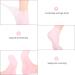 Moisturizing Gel Booties & Spa Socks - Hydrating Foot Cream for Dry Feet | Silicone Gel Stockings (35x7x1cm) in Rose - Buy Online on GoSupps.com
