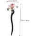 minkissy Hair Deyer Antique Black Wood Hairpin Bride Cheongsam China Hanfu Headdress - Buy Online on GoSupps.com
