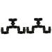 HANABASS 2pcs Reptiles Sprayers Reptile Humidifier Reptiles Cooling Nozzle Sprinkler System Reptile Terrarium mediumx2pcs Blackx2pcs