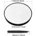 Calidaka 20x Magnifying Makeup Mirror with Suction Cup and Tweezer - Small Round Vanity Mirror for Bedroom and Bathroom - Travel-Friendly Desk Mirror (4.5x0.7inch) - Buy Online on GoSupps.com