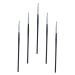 Outanaya 5pcs Fine Eyeliner Brush Eyeliner Fine Point Liner Brush for Eyes Gel Eyeliner Lip Gloss Fiber Black