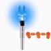 DEEPOWER X Lighted Nocks for Arrows .204 /.233 /.244 /.246 with ON/Off Switch 4-Pack with H S GT Bushings Blue
