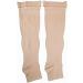 PEDIMEND Open Toe Thigh High Compression Stockings (2PAIR - 4PCS) | Gradient Compression with Silicone Band | Reduce Varicose Veins Promote Blood Circulation | UNISEX | Foot Care 5PAIR - 10PCS Beige - Buy Online on GoSupps.com