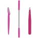 Portable Hair Removal Complete Set - Spring Facial Hair Extractor Eyebrow Shaping Razor & Precision Tweezer - Buy Online on GoSupps.com