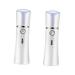 Beavorty 2 pcs Water Replenishing Instrument Spray Facial Vaporizer Humidifier facial spa steamer face 14.1x4cmx2pcs Whitex2pcs