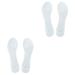 FRCOLOR 2 Pairs Silicone Cropped Insole Lady Shoe Pad Foot Massager Cushion Foot Therapy Insoles Non-Slip Foot Arch Support Foot Arch Support Cushion Orthotics Foot Care Tool Gel Insoles As Shownx2pcs 22x7cmx2pcs