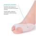 Ducalmoral Bunion Corrector & Gel Toe Straightener with Forefoot Pads - Silicone Toe Separators for Foot Pain Relief | Ballet & Athletic Accessories - Buy Online on GoSupps.com
