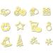 120PCS/Box Halloween Nail Metal Nail Art Decoration Hollowed-Out Rivets Snowflake 3D Nail Art Sticker Manicure Tools (Golden) - Buy Online on GoSupps.com
