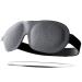 Smug sleep mask for men and women 100% darkening |Fits with extended eyelashes |3D-shaped design for deep sleep |Velcro fastener for comfort & adjustment |Heather gray