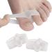 3 Pairs Gel Big Toe Straighteners | Toe Separator with Loops | Ball Correction for Overlapping Toes (Size L) - Buy Online on GoSupps.com