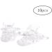 Banziaju Clear Plastic Clip Schnuller Holder | 10PCs Dummy Clips for Crafting Supplies & Tools | Durable Badge Clips for Long-lasting Use - Buy Online on GoSupps.com