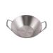 Zerodeko Small Condiment Dish with Ears Japanese Side Dishes Soy Sauce Dishes Sushi Dip Bowls Snack Dish Dipping Sauce Plate Sushi Dipping Bowl Home 304 Stainless Steel Korean The Dish 11X8.5CM Silver