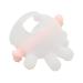 Soothing Silicone Pacifier Toys for Babies | Comfortable Chewable & Washable Teething Relief - Transparent Pink - Buy Online on GoSupps.com