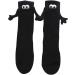 Seatdain Cute Magnetic Sucktion 3D Doll Couple Socks Couple Holding Hands Socks Mid-Tube Couple Socks 1pair Black