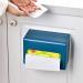 DINGZZ Portable Self Adhesive Wall-Mounted Tissue Box Holder Paper Case Home Organizer Paper Towel Holder Toilet Tissue Box (Color : D) Vision Blue white - Buy Online on GoSupps.com
