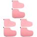 Housoutil 3 Pairs Wax Warm Foot Cover Beauty Wax Paraffin Heated Accessories Heated Gloves Paraffin Wax Foot Wraps Spa Gloves Spa Heater Insulation Cotton Keep Warm Plush 28X20X0.9CMx3pcs Pinkx3pcs