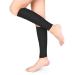 Compression Stocking Calf Compression Sleeves Medical Footless Compression Socks Shin Splints Leg Brace 20-30mmHg with Graduated Pressure for Swelling Varicose Veins Calf (Black-L)