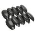 RIYAN 10 Pairs Black Plastic Hairdressing Coloring Ear Cover Protector