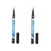 Beavorty 2pcs Black Waterproof Eyeliner Eye Liner Pencils Colorful Eyeliner Waterproof Pen Liquid 1 count (Pack of 1) As Shownx2pcs