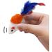 Furry Cat Toy Mice - 10 Pack | Interactive Pet Toys for Cats | Feather Tail Cat Catcher - Buy Online on GoSupps.com