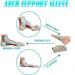 Soft Silicone Arch Support Sleeve - Foot Pain Relief for Flat, Fallen, High Arches - 1 Pair - Buy Online on GoSupps.com