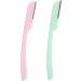 Syh & Aqye Manual Eyebrow Cutter - 2 Facial Razors for Men & Women | Lint-Free Shaving for Face Lips & Eyebrows (Pink & Green) - Buy Online on GoSupps.com