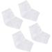 Healeved 6 Pairs Moisturizing Gel Socks Gel Heel Sleeves Toeless Spa Socks Foot Moisturizer Socks Moisturising Foot Socks Ankle Socks White Men and Women Anti Cracked Feet Casual Socks - Buy Online on GoSupps.com
