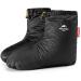 Tentock Ultralight Winter Goose Down Booties Socks Slippers Warm Soft Cozy Water-Resistant for Camping Backpacking Indoor Down Filled Slipper Boots with Storage Bag Medium